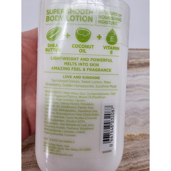 Bath & Body Works Love & Sunshine Body Lotion Full Size 8 oz NEW Sealed - Picture 3 of 5